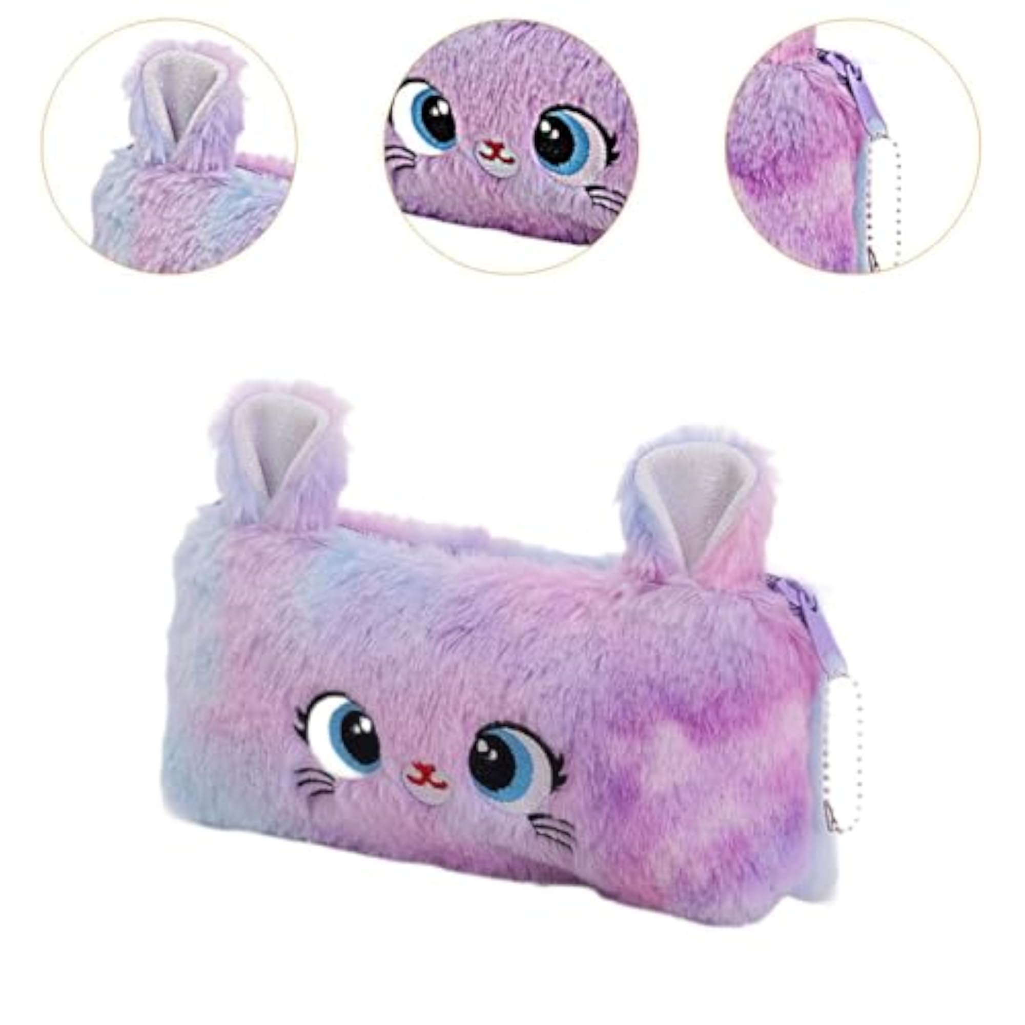 Cat Shape Makeup Bag, Zipper Pencil Case for Travel